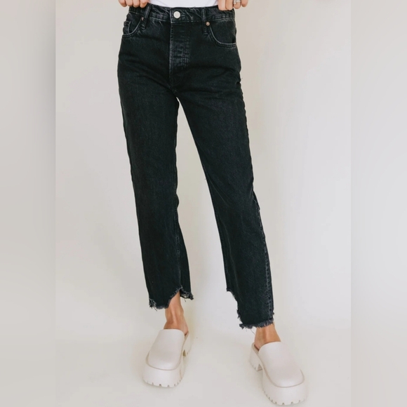 Free People We the Free Tapered Baggy Boyfriend Jean size 25 - Picture 1 of 13